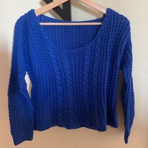 Vibrant blue sweater